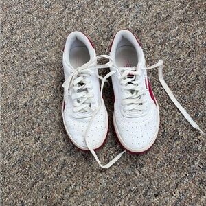 Puma White and Red Women's Sneakers